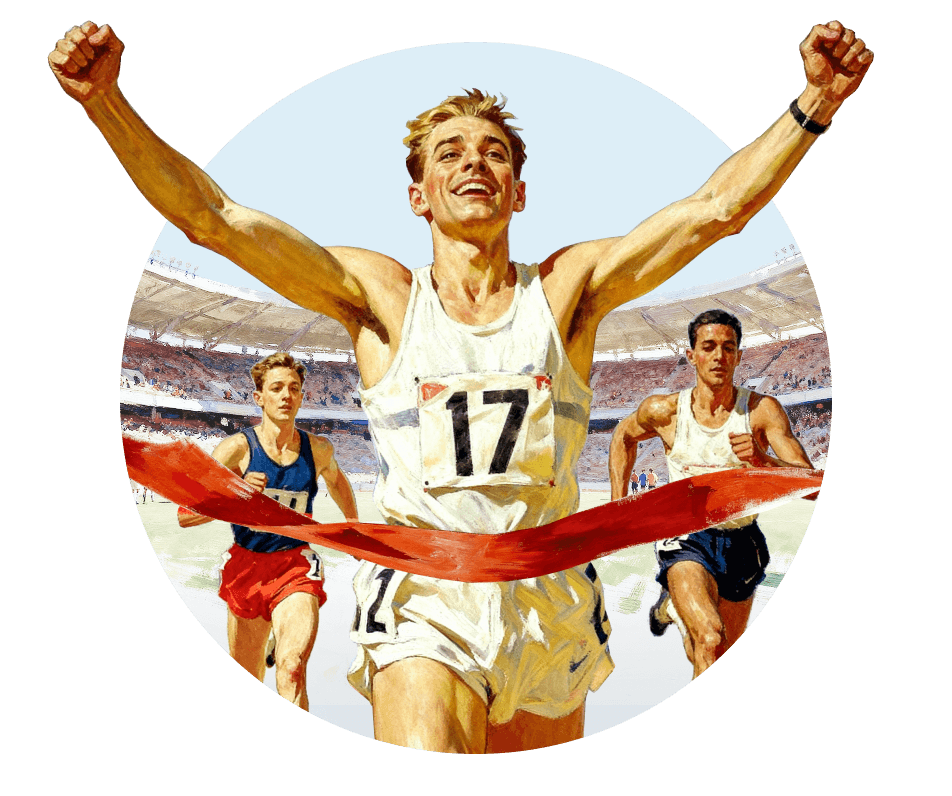 Спортсмен финишировал первым